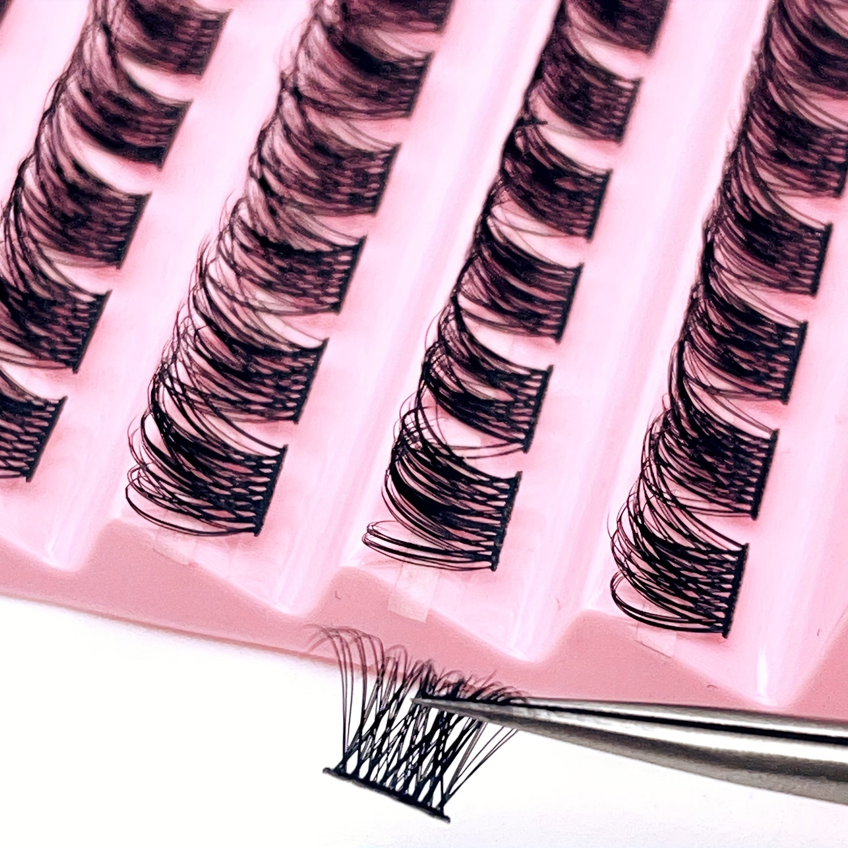 10 Rows D Curling Self Grafting Lashes Cluster