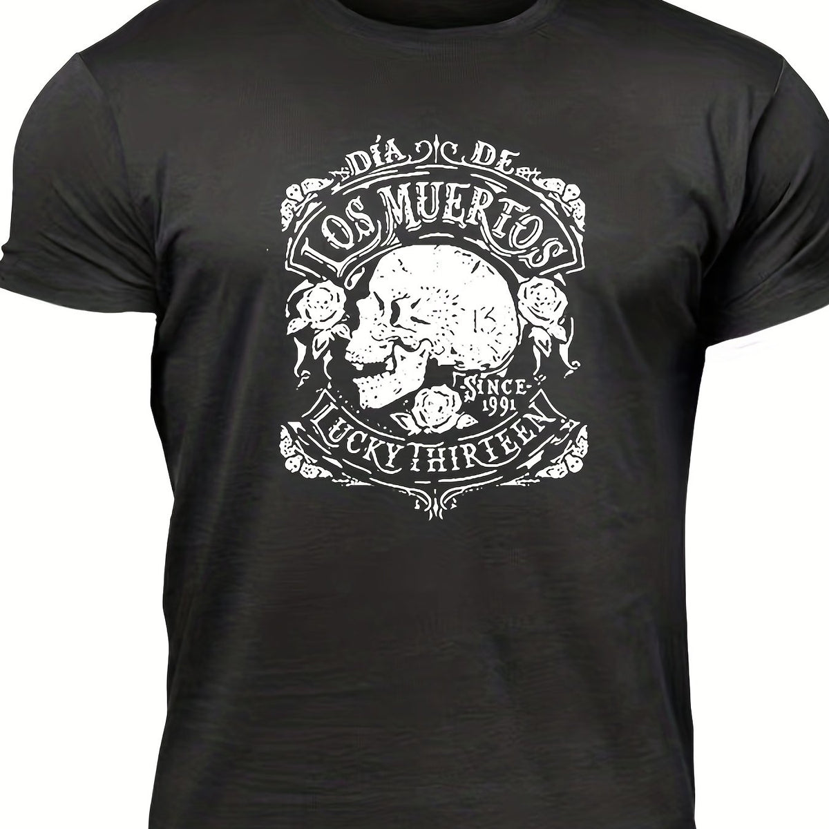 Vintage Skull Graphic T shirt For Men