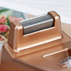 Retro Golden Desk Tape Dispenser with Non Skid Base