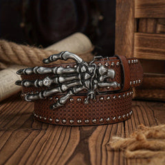 Vintage Pattern Buckle PU Leather Belt For Men