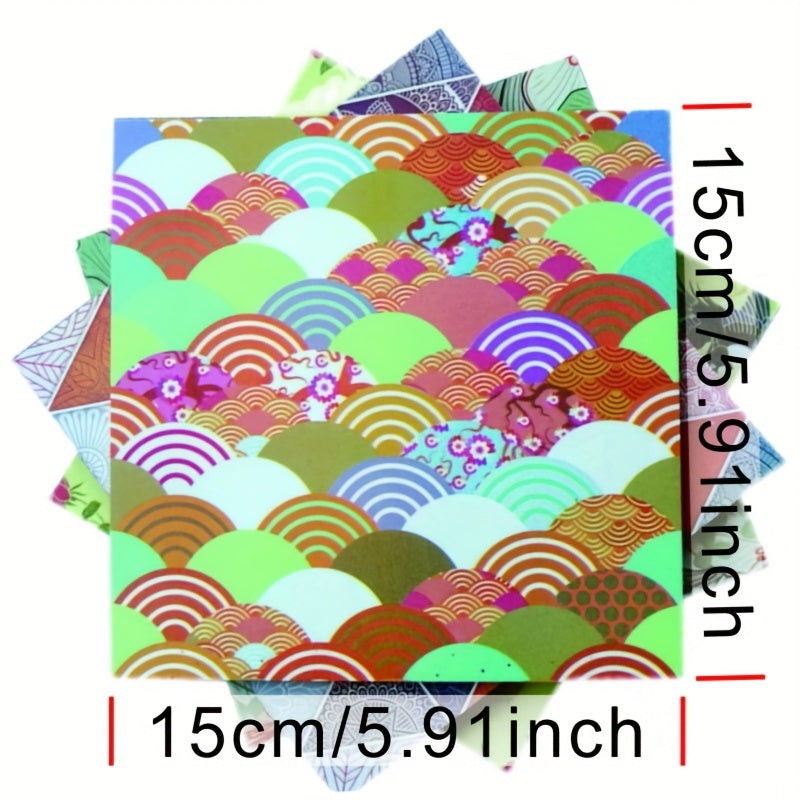 50pcs Colorful Origami Paper DIY Crane Shape Stacking Paper
