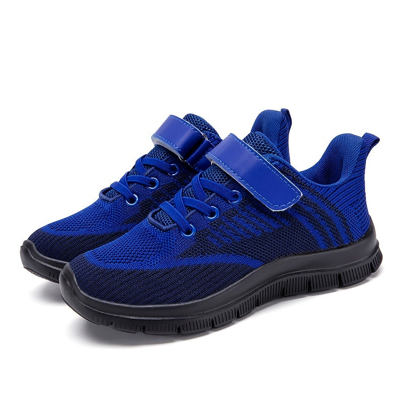 Breathable Woven Sneakers For Boys - Lightweight Anti Slip Low Top Sneakers