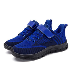 Breathable Woven Sneakers For Boys - Lightweight Anti Slip Low Top Sneakers