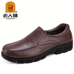LAORENTOU Men's Leather Loafer Shoes Lightweight Driving Shoes