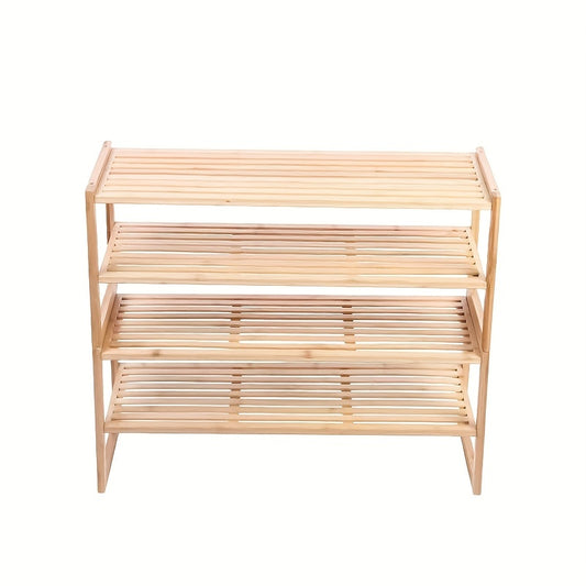 Bamboo Shoe Rack For Entryway Shoe Shelf Closet Shoe Storage Organizer
