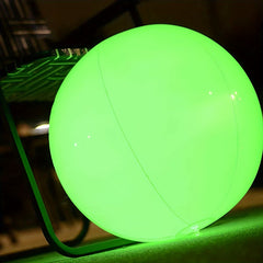 40" Light Up Inflatable Beach Ball With LED Lights - 16 Colors & 4 Modes