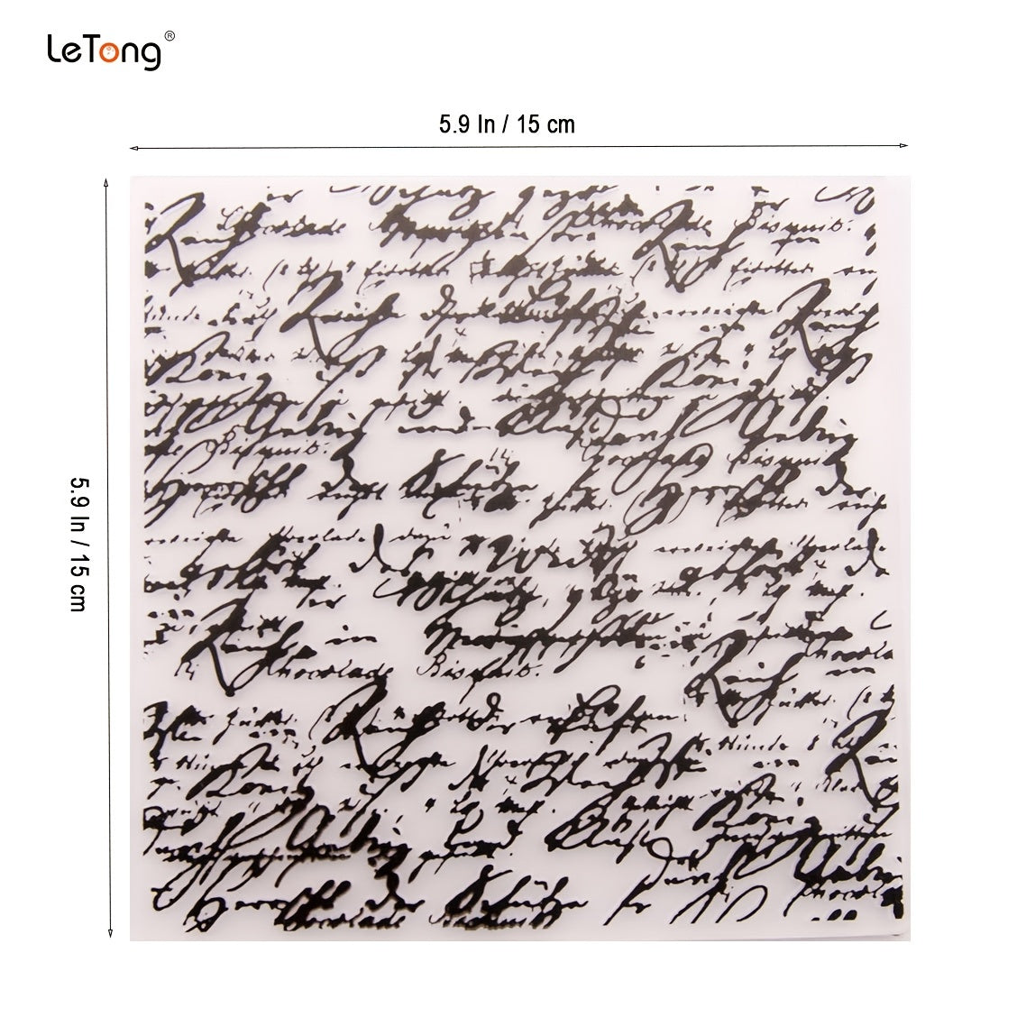 Embossing Folder Transparent Plastic Plate for Paper Card Decoration