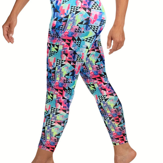  Geometric Print Sporty Leggings
