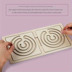 Wooden Toy Pen Track Training Hand Eye Coordination Tool