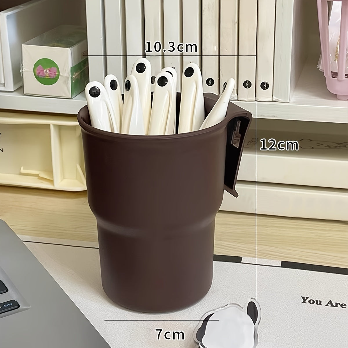 Car Air Outlet Water Cup Holder Storage Pen Makeup Brush Organizer