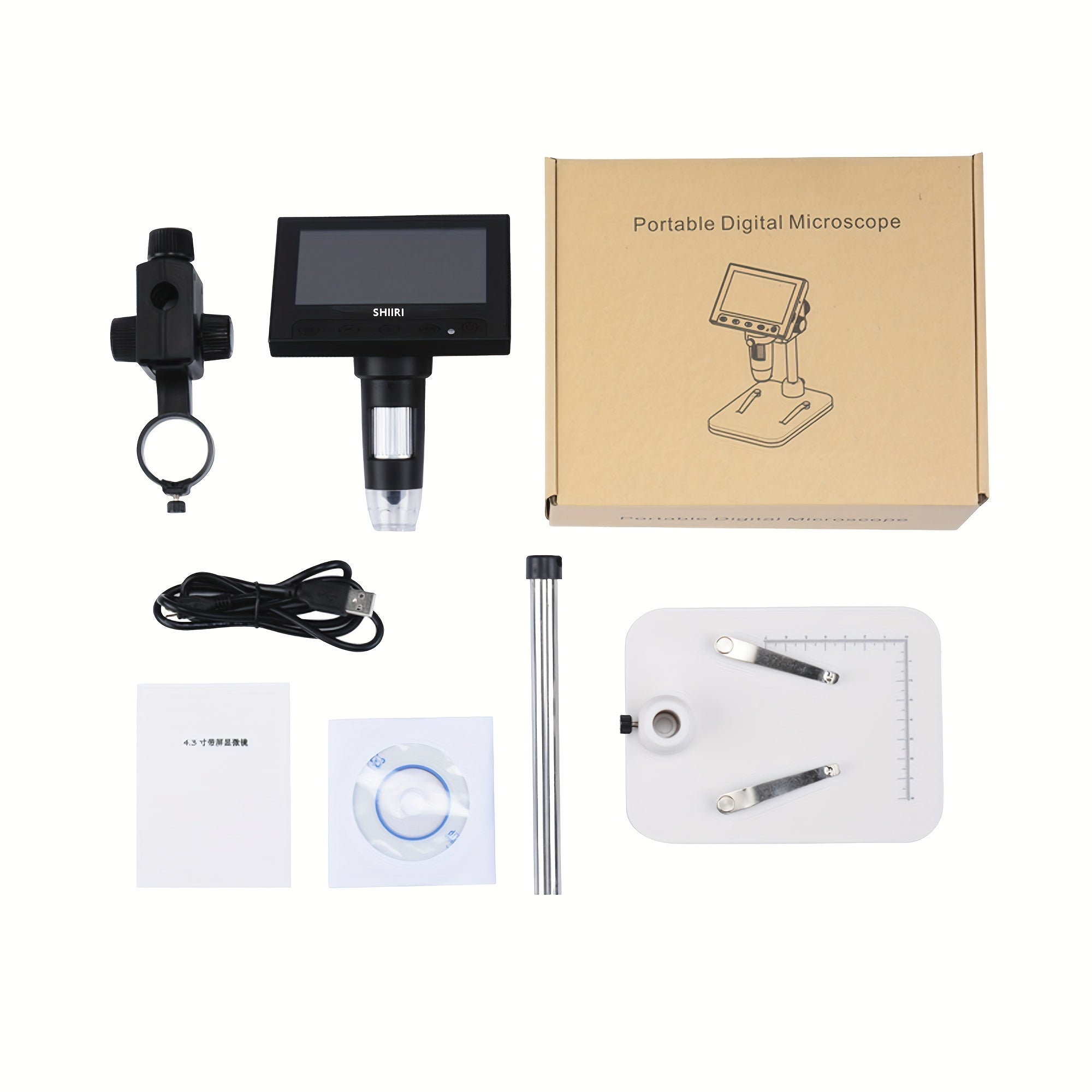 Coin Microscope 4.3 LCD 720P Digital Microscope 1000x USB for Error Coins