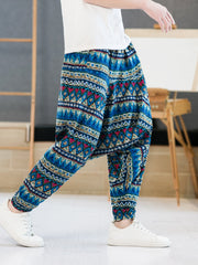 Men's Floral Harem Pants Small Size & Order Size Up