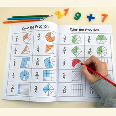 LACHILLY'S Fraction Learning & Practice Workbook 3-4 Math
