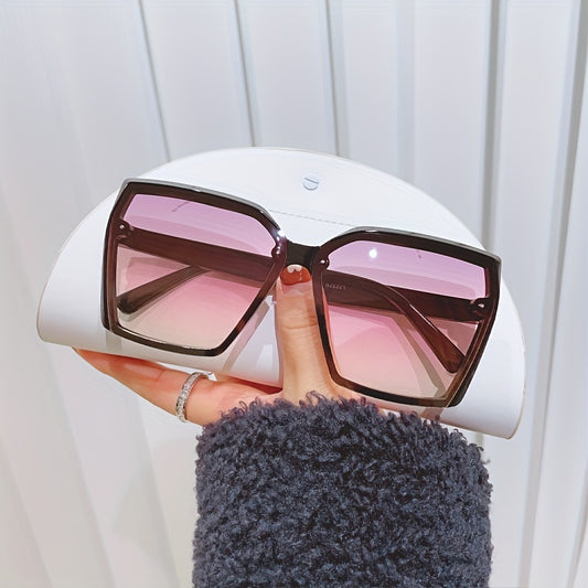 Oversized Square Sunglasses Gradient Glasses UV400