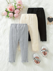 Baby Girls Geometric Knit Leggings 3pcs Set