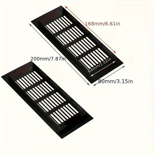 2pcs Grille Aluminum Ventilation Port for Home Kitchen