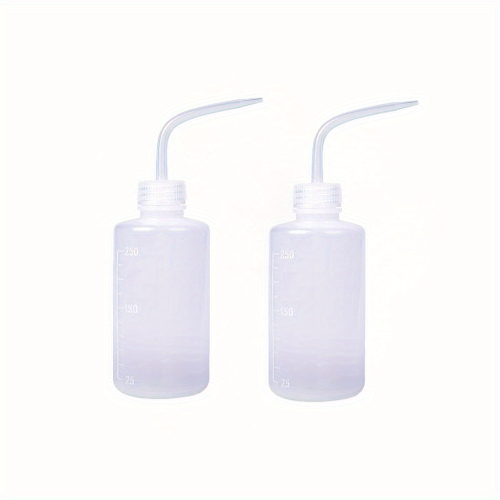 2pcs Inverted Plastic Squeeze Bottles 250ml & 500ml