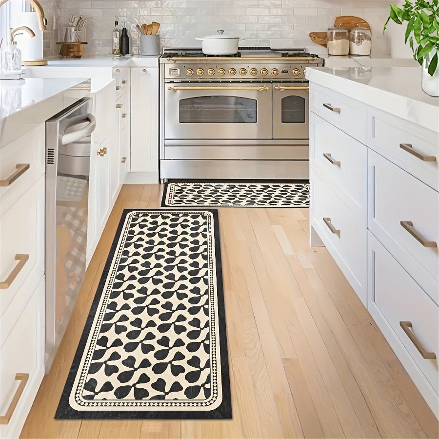 Boho Style Washable Rug Crystal Velvet Floor Mat
