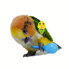 3pcs Parrot Rattle Bell Sand Hammer Maracas Bird Bite Wisdom Toy