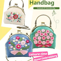 DIY Golden Edge Embroidery Bag Kit for Adults Beginners DIY Wallet Handbag