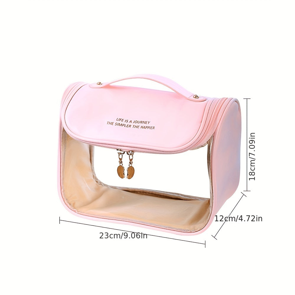 Waterproof Hanging Cosmetic Bag Transparent Travel Storage Bag with Hook