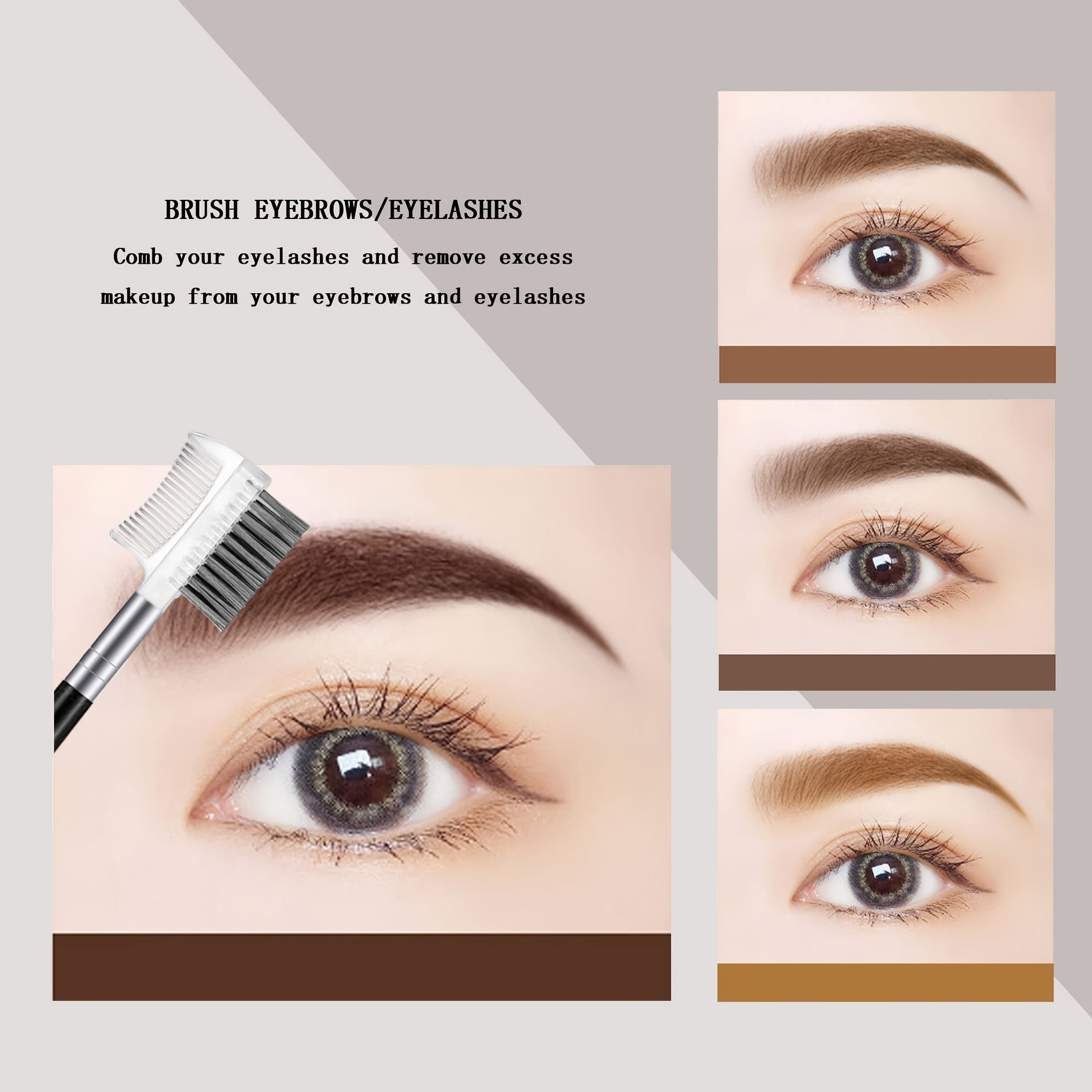 Professional Double Ended Eyebrow and Eyelash Comb Set