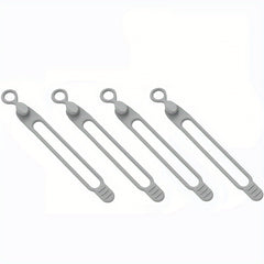 4pcs Reusable Silicone Cable Ties - Cord Organizer for Wires