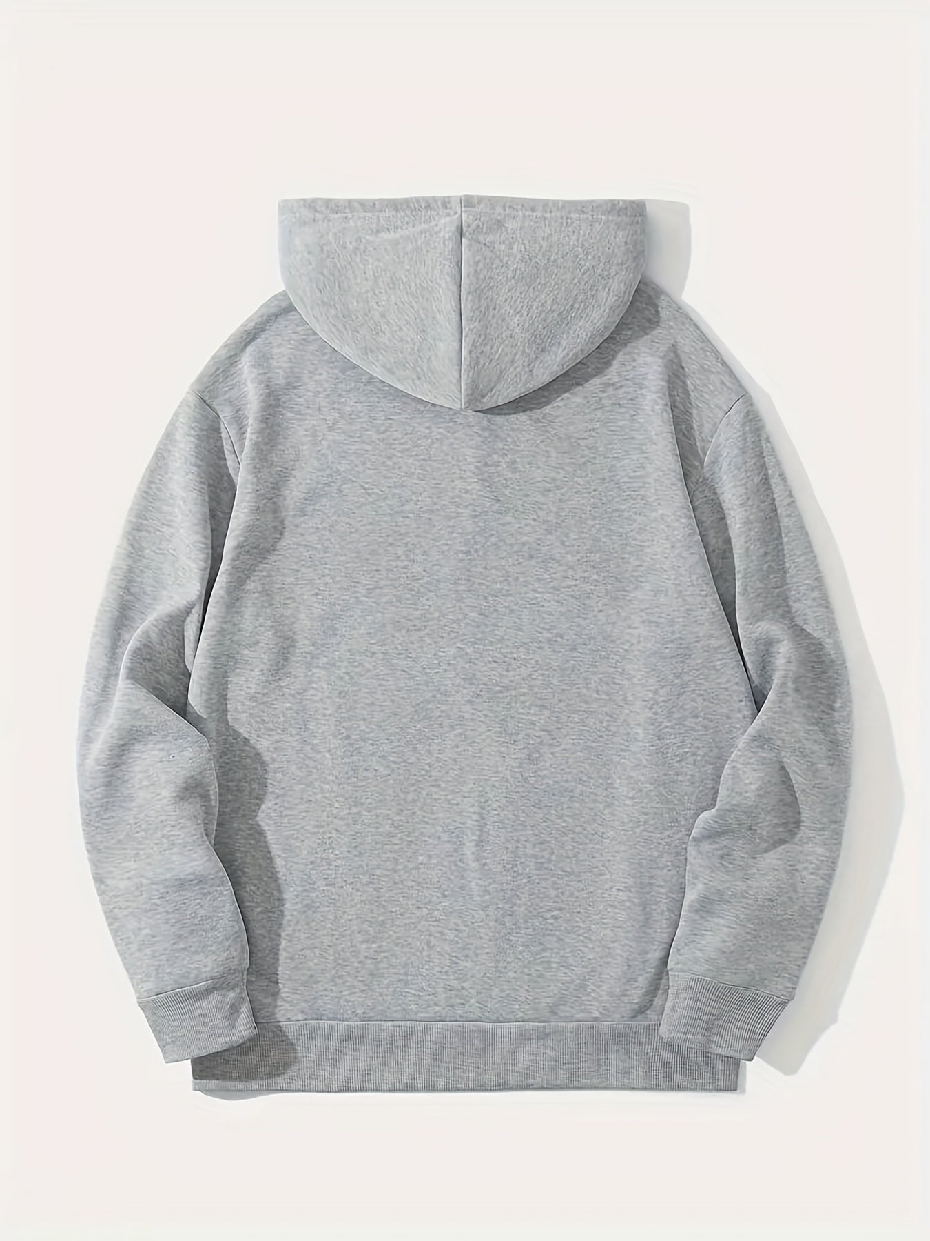 'Keep Smiling' Print Hoodie Men's Pullover Sweatshirt