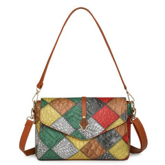 Retro Stitching Women's Shoulder Bag Classic Versatile Handbag