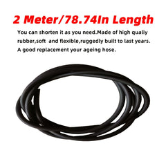 Windshield Washer Hose Kit 2m Universal 4 Connectors Water Pump Nozzle Install