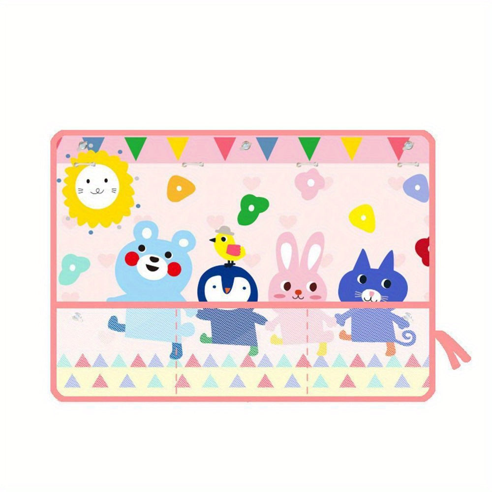 Adjustable Cartoon Car Sun Shade Curtain with Side Window Pocket