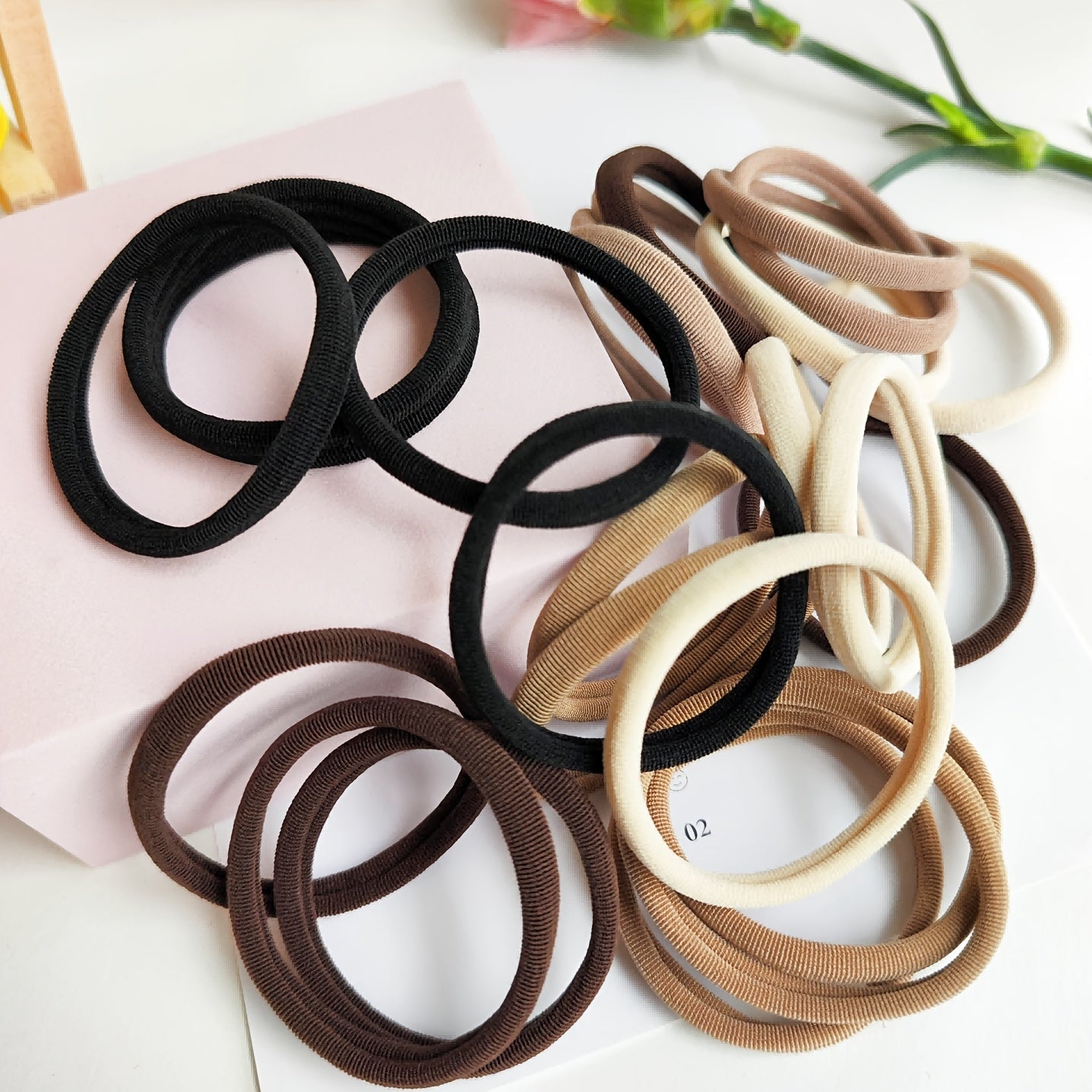 25pcs Large Elastic Hair Ties for Girls No Damage Hair Bands Hair Accessories