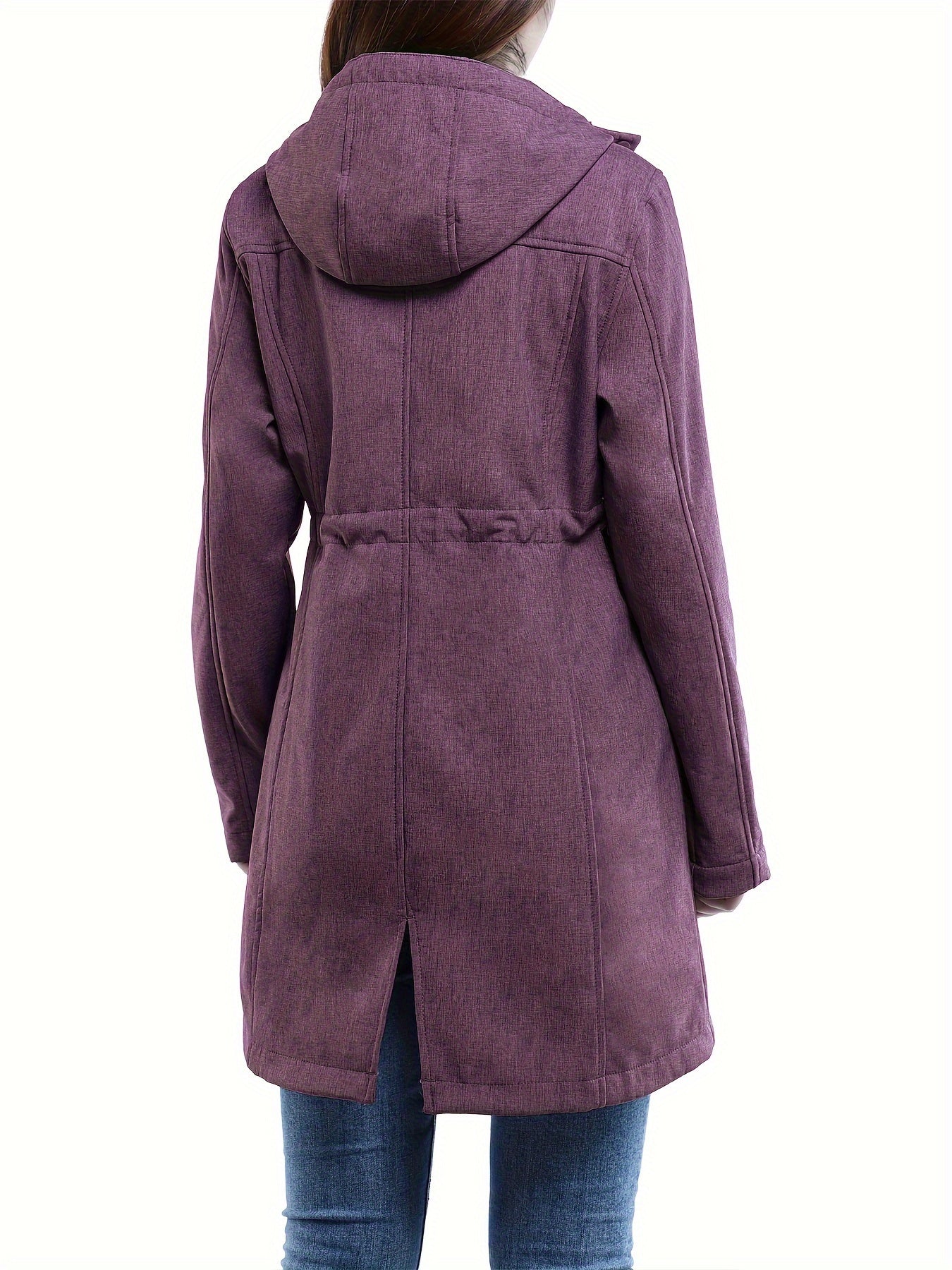 Women's Softshell Fleece Lined Hooded Jacket