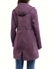 Women's Softshell Fleece Lined Hooded Jacket