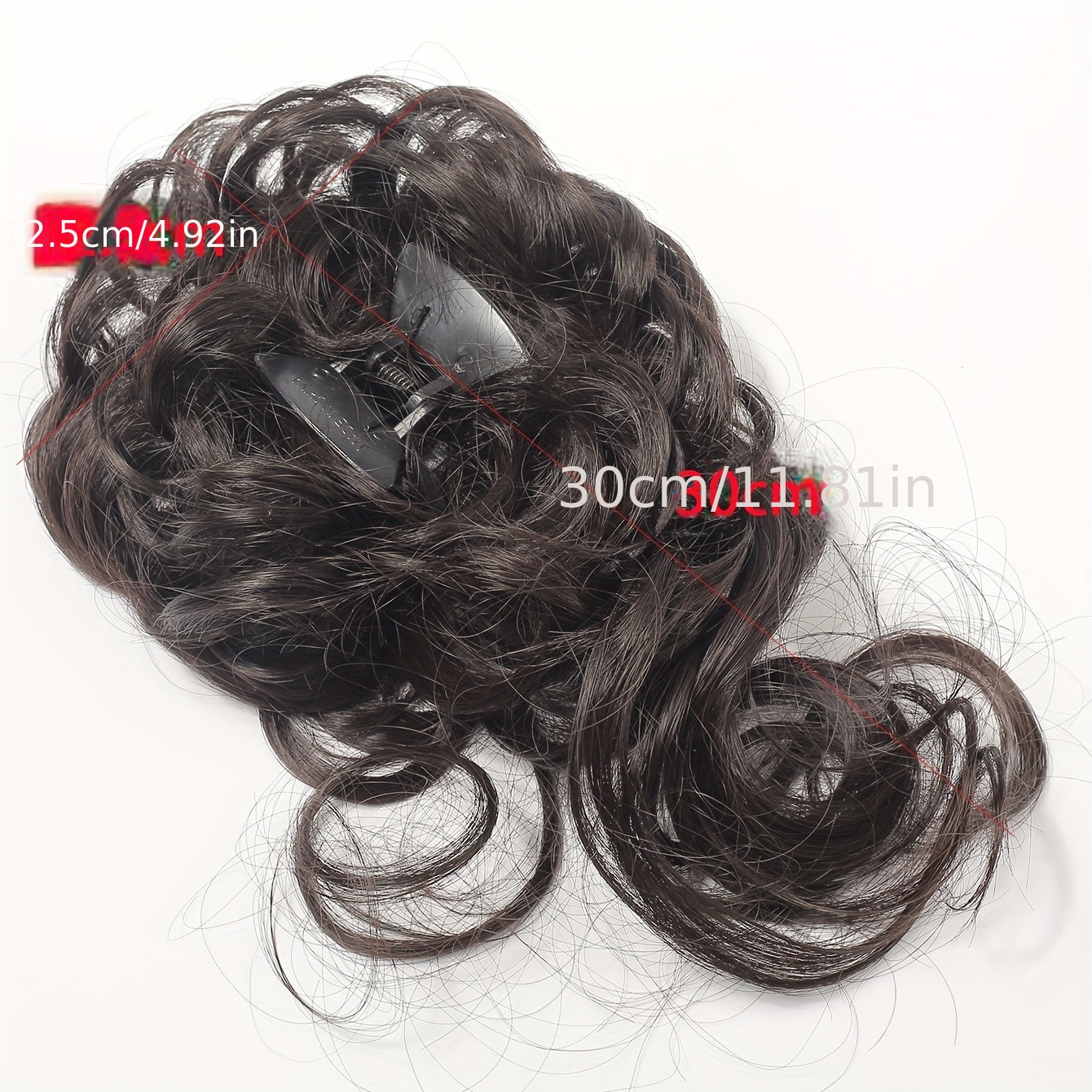 Curly Wigs Ponytail Hair Extension PVC Simulation Hair