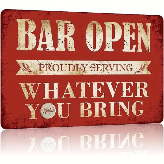 Vintage Bar Sign Decor Funny Bar Open Signs For Home Bar Man Cave Decor