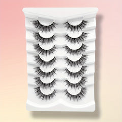 7 Pairs Fluffy 3D Silk False Eyelashes Natural Look