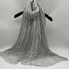Boho Style Linen Twist Scarf for Outdoor Activity