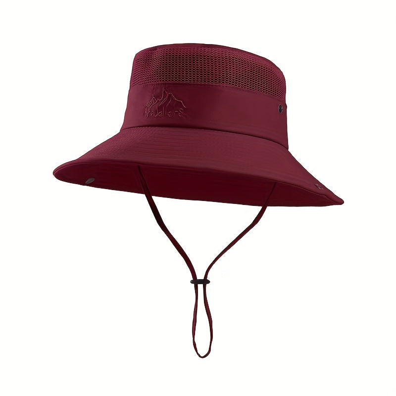 Breathable Mesh Top Bucket Hat for Outdoor Activities