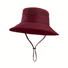 Breathable Mesh Top Bucket Hat for Outdoor Activities