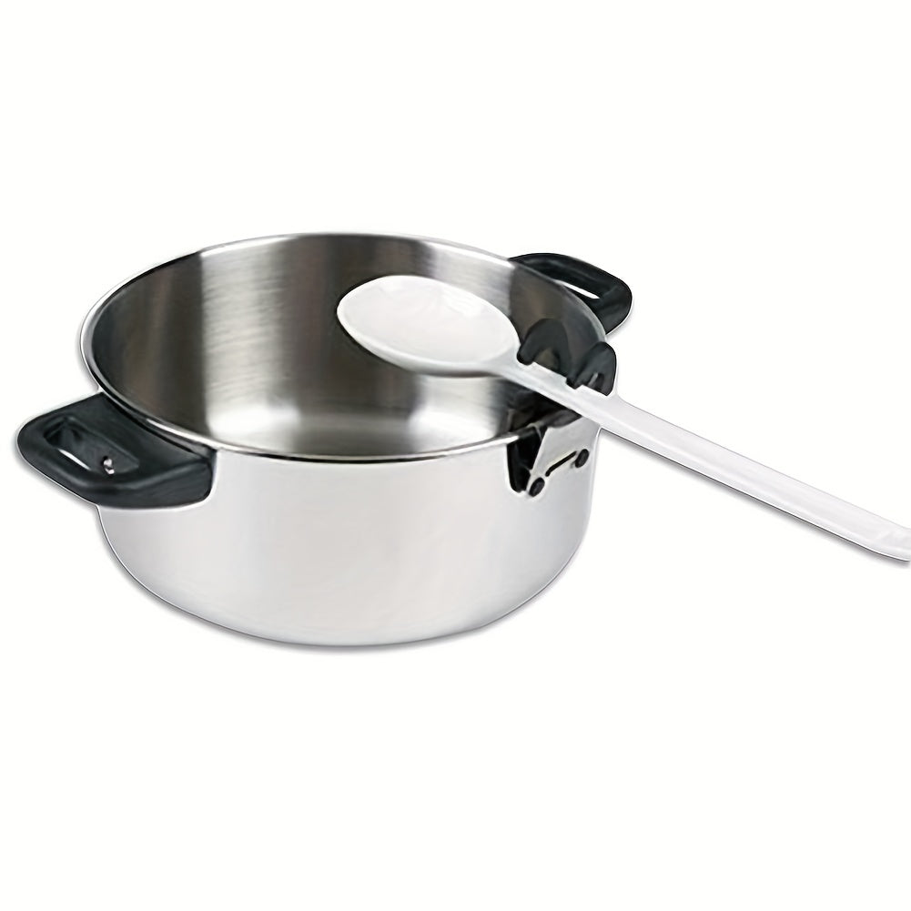 Stainless Steel Pot Side Clip Soup Spoon Clip Anti-scalding Bracket