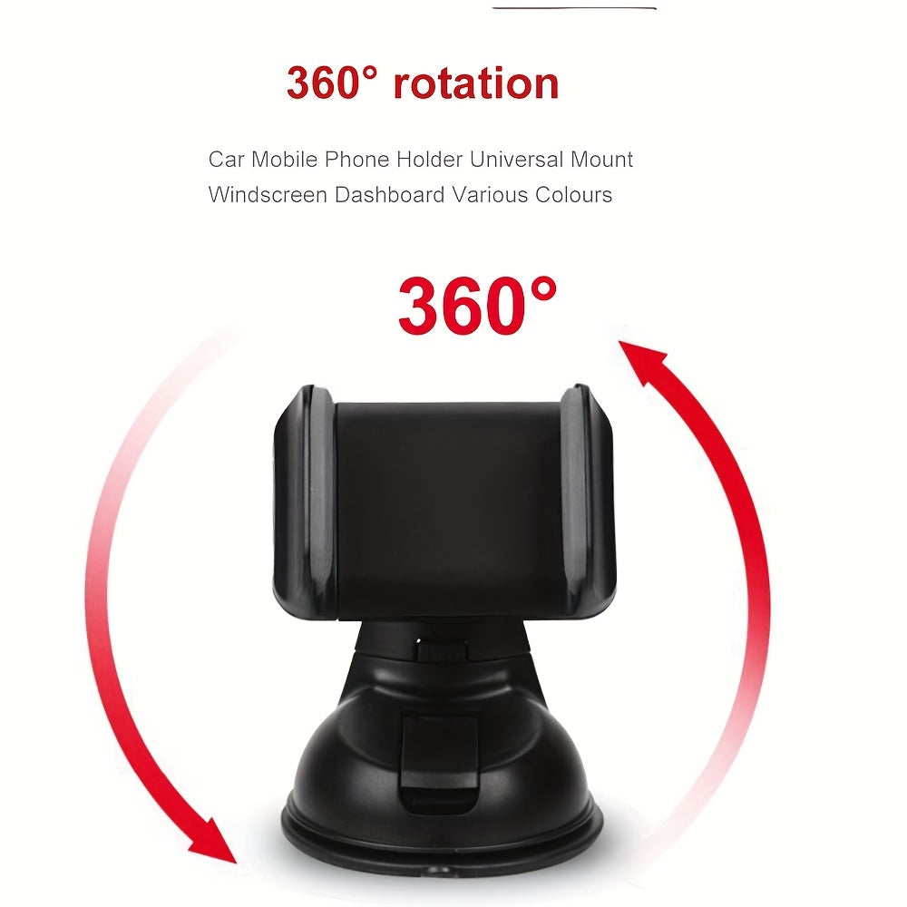 360 Rotating Mobile Phone Stand Windshield Car iPhone Smartphone Holder