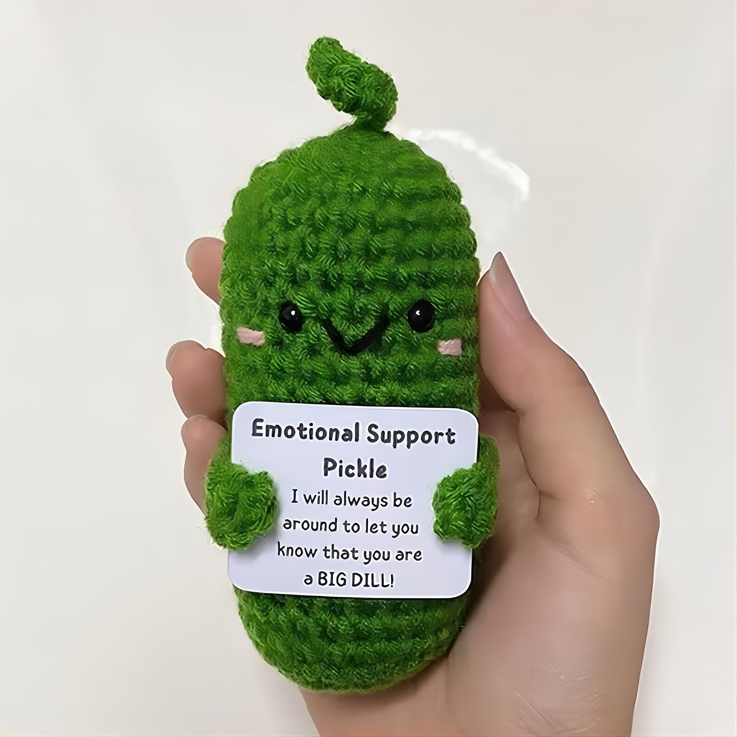 Emotional Support Pickle Gift Set with Affirmation Cards