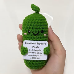 Emotional Support Pickle Gift Set with Affirmation Cards