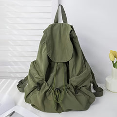 Washable Fabric Drawstring Backpack School Bag Men Women