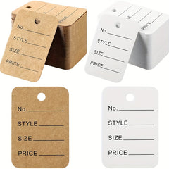 500pcs Clothing Size Tags Store Tags 5.0 x 3.51 cm