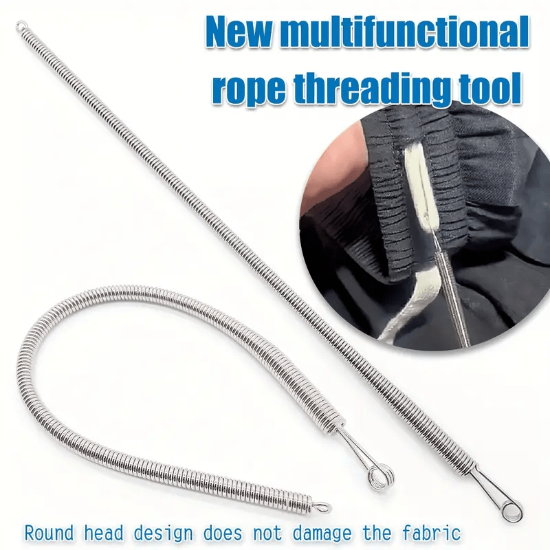 2pcs Metal Spring Threading Tool Easy Rope Bending Sewing Accessory