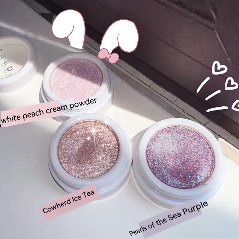 Glitter Eyeshadow Powder Sequins Pearly Highlighting Palette