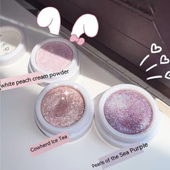 Glitter Eyeshadow Powder Sequins Pearly Highlighting Palette