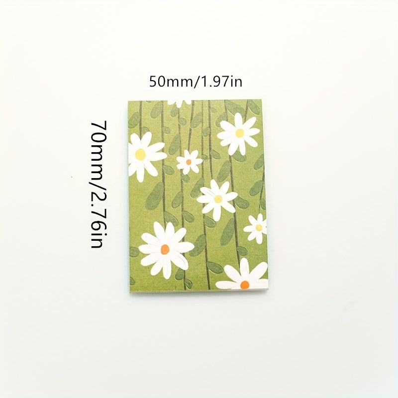 30 Pages Mini Stickers Small Flowers Easy Carrying Office Student Notebook